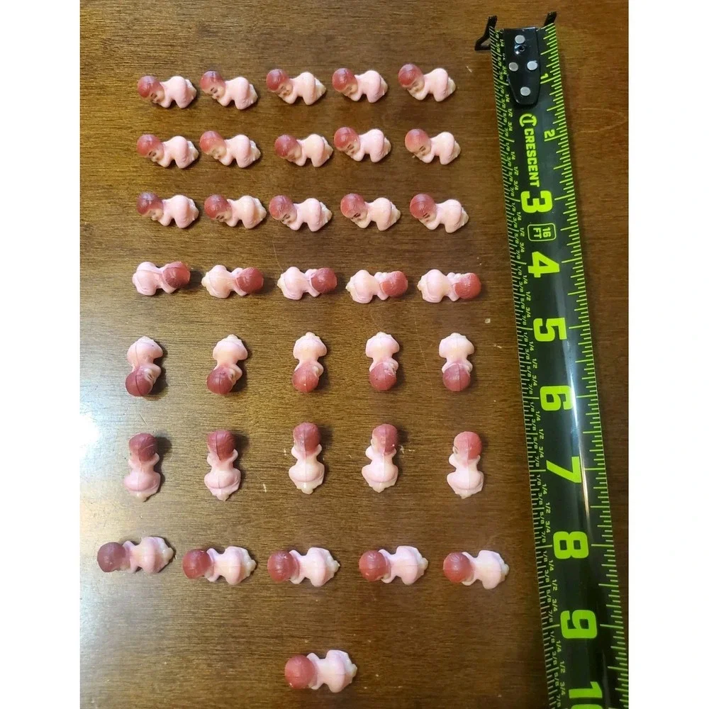 Lot‎ 36 Mini Sleeping Babies Baby Shower Cake Topper Treat Bag Party Decor
